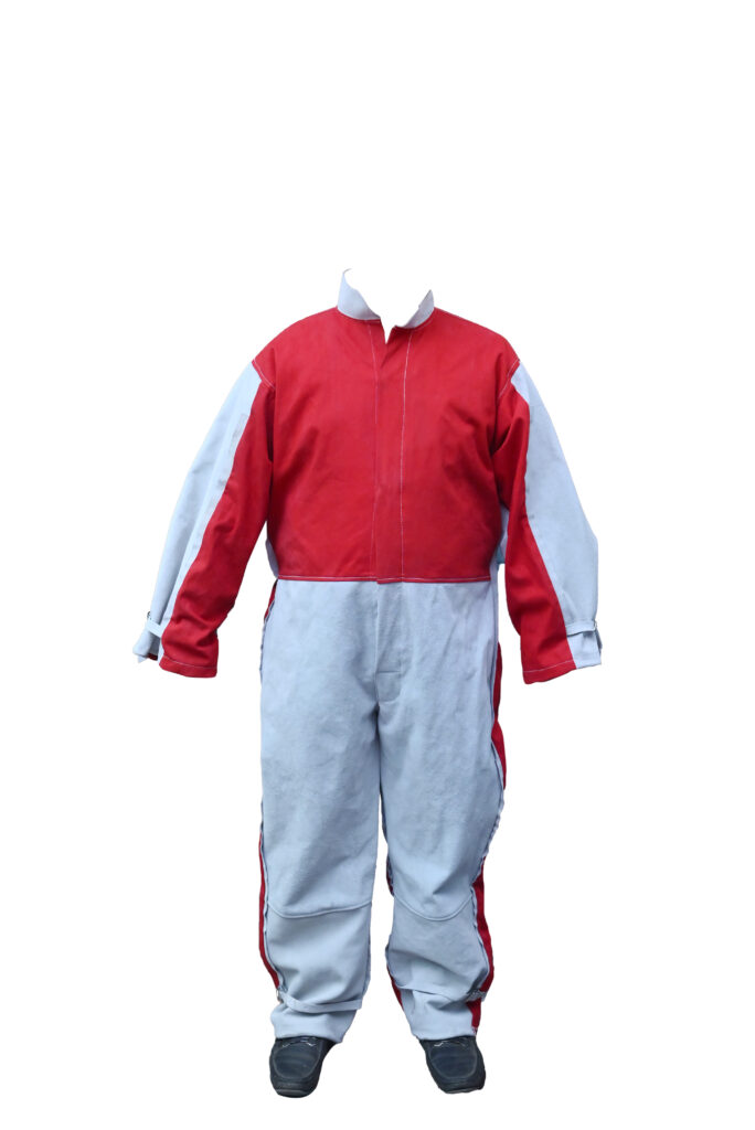 leather & cotton dangri suit white & blue (copy)