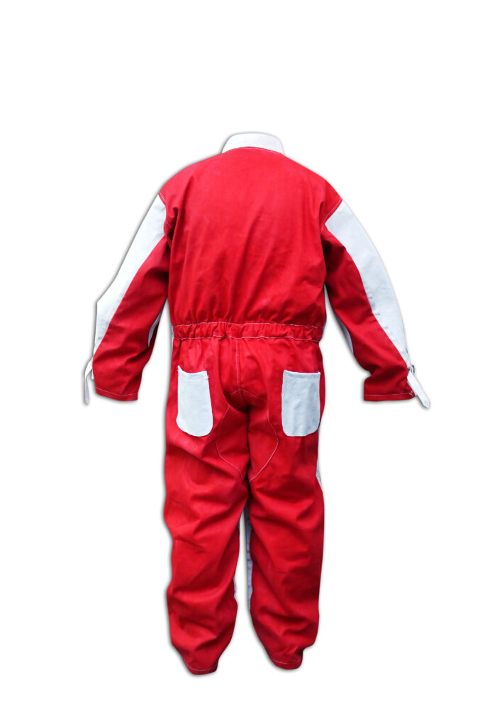 leather & cotton dangri suit white & blue (copy)