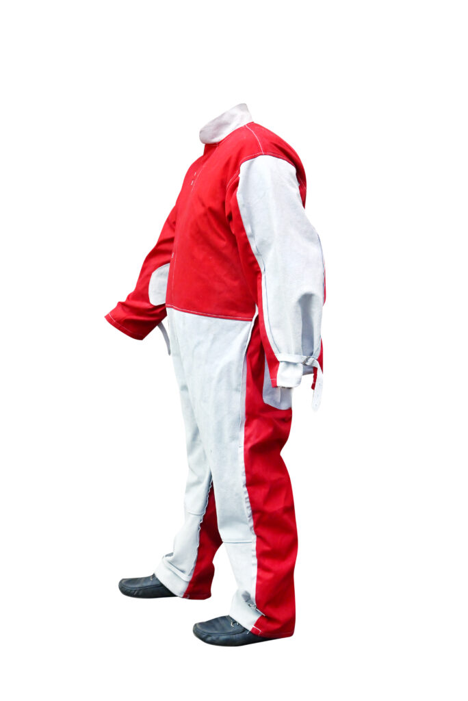 leather & cotton dangri suit white & blue (copy)