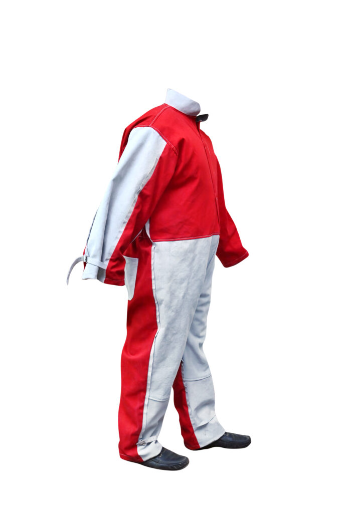 leather & cotton dangri suit white & blue (copy)